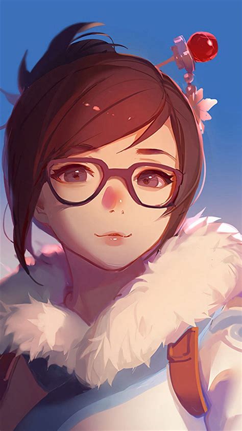 Mei Overwatch Game Art Illustration Cute Iphone 8 Wallpapers Free Download