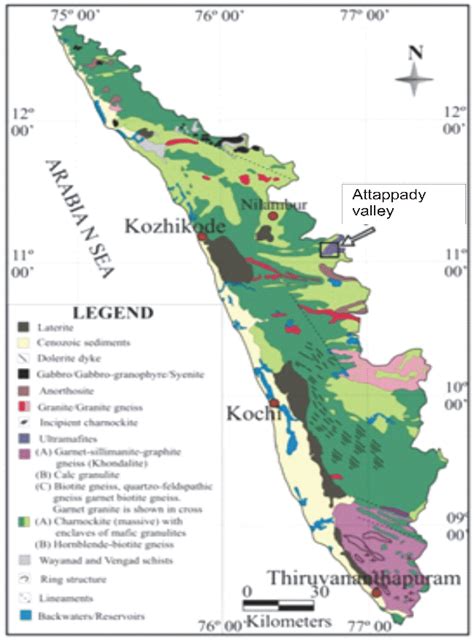 Geographical Map Of Kerala Maps Of Kerala State Topographic Map