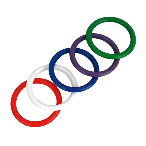 5 Pcs Rainbow Silicone Delay Rings Sex Toys Free Shipping Intim