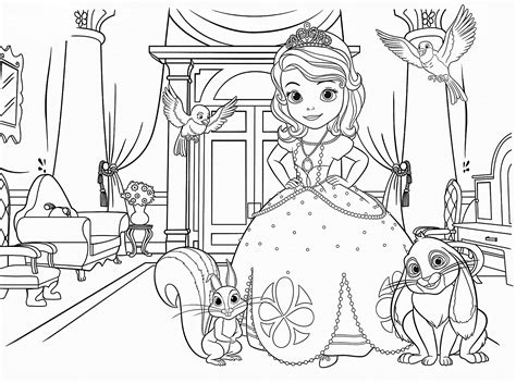 Princesita Sofia Colorear