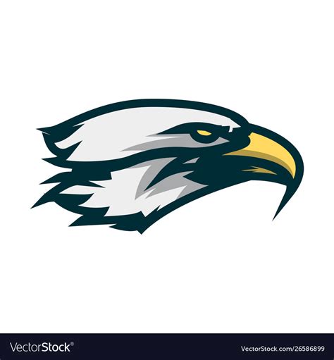 Eagle Head Minimalist Logo Design Eagle Head Vector Image