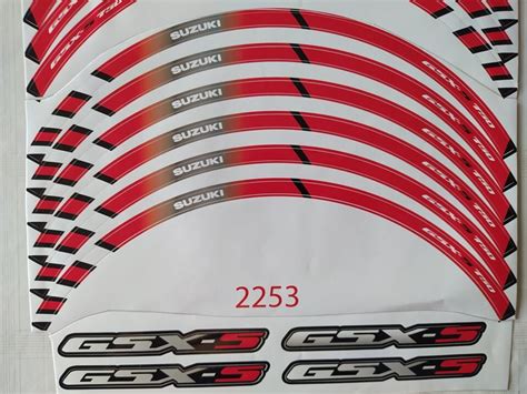 Suzuki Gsx S 750 Motorcycle Wheel Decals Rim Stickers Stripes Etsy Uk
