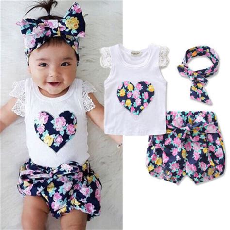 Newborn Kids Baby Girls Clothes Set Summer Outfits Girl Costume