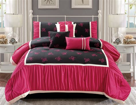 We researched the best comforter sets that'll instantly upgrade your bed with style and comfort. Pink and Black Bedding Sets - Ease Bedding with Style