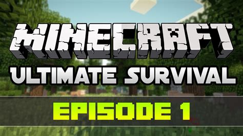 Minecraft Survival Day 1 Lets Go Youtube
