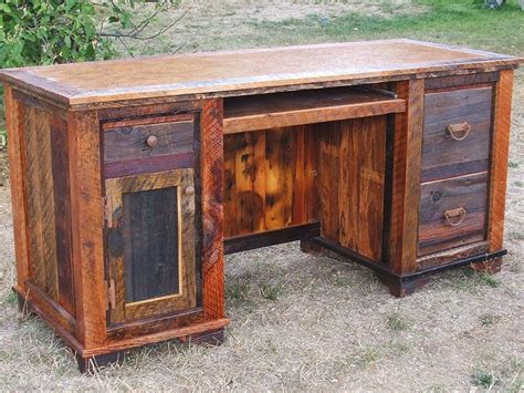 Rustic Desks Buy Handmade Reclaimed Wood Office Desk Barnwood Computer Buy Rustic
