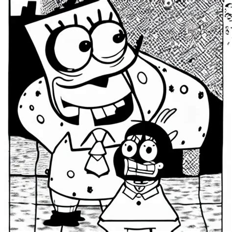 Spongebob As A Junji Ito Manga Monster Stable Diffusion Openart