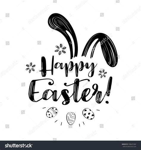 Hand Written Easter Phrase Greeting Card Text Royalty Free Stock