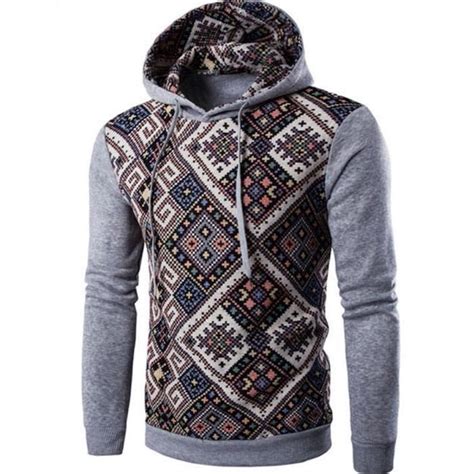 Pourquoi acheter chez nous ? Sweatshirt homme à capuche pull gilet d'hiver l... Gris ...
