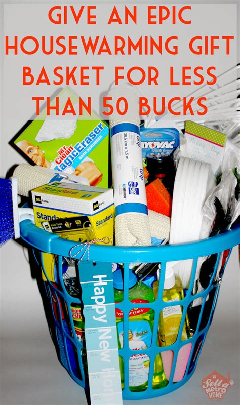What makes a good housewarming gift for men? This housewarming gift basket cost less than $50 to make ...