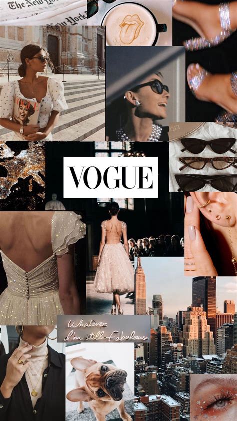 Aesthetic Collage Wallpaper Vogue Wallpaper Fashion Wallpaper