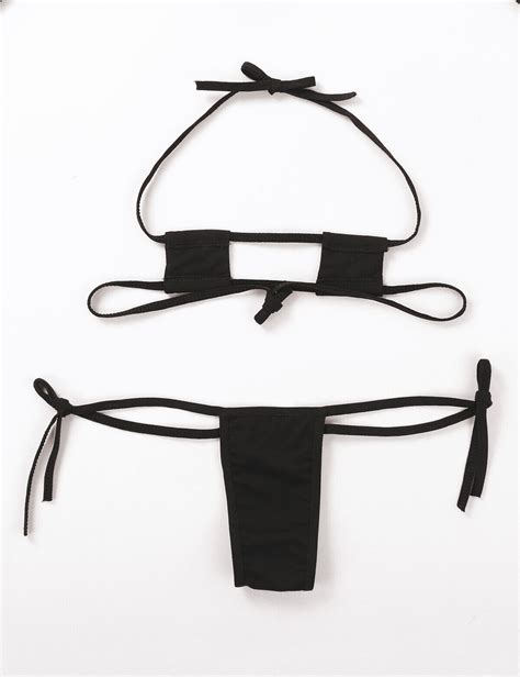 women s sexy micro lingerie bikini set 2pcs swimsuit kawaii anime cosplay costume ebay