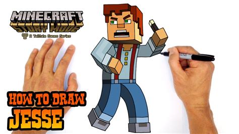 How To Draw Minecraft Jesse