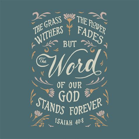 Isaiah 408 Bible Verse Design — Scripture Type