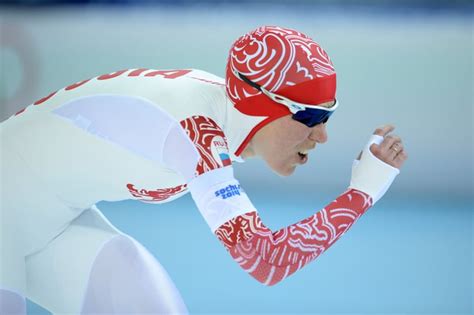 Olga Graf Sped To A Bronze Medal Speed Skater Wardrobe Malfunction At 2014 Olympics Popsugar