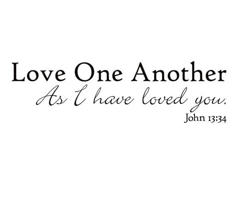 Love One Another As I Have Loved You Bible Verse Wall Stencil Etsy