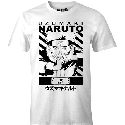 T Shirt Naruto Uzumaki Naruto Menarutts052 White Sevenworld