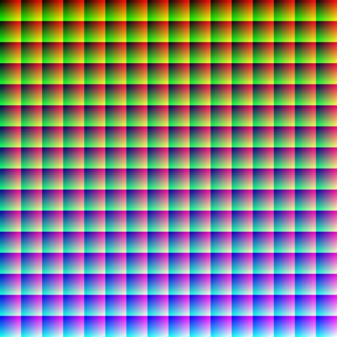 An RGB Image Containing All Possible Colors