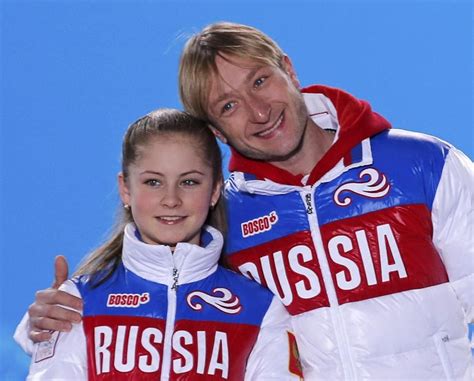 Yulia Lipnitskaya L And Evgeny Plyushchenko Of The Gold Medal Winning