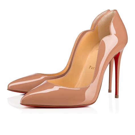 Hot Chick 100 Blush Patent Leather Women Shoes Christian Louboutin
