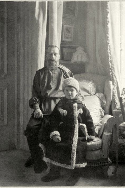 Tsar Nicholas Ii And Son Tsarevich Alexei Nicholaevich Romanov