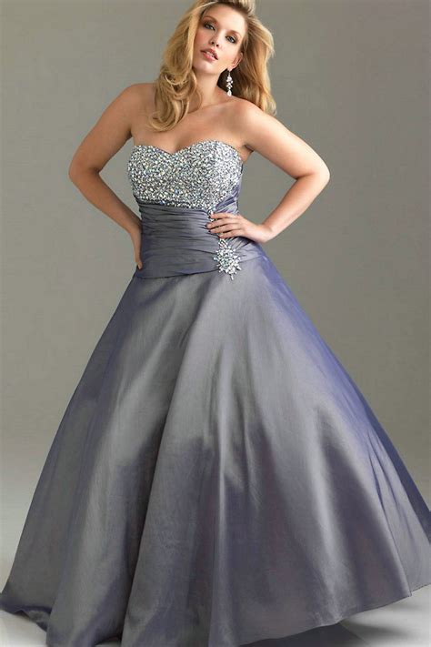 strapless sequin ruched sweetheart designer a line silver evening dresses plus size plus size