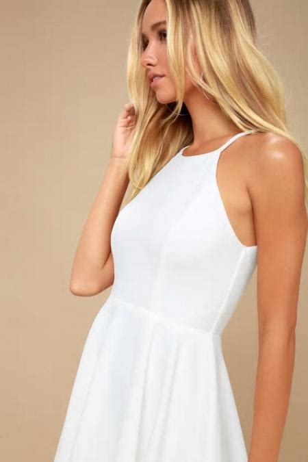 Lulus Dresses Womens Irresistible Charm White Midi Dress White