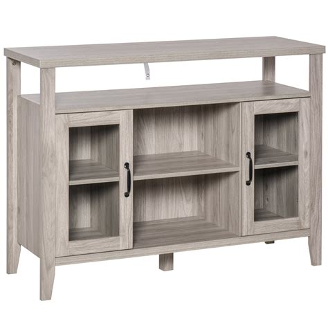 Homcom Rustic Style Sideboard Serving Buffet Storage Cabinet Cupboard