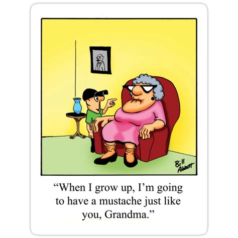 Funny Grandma Cartoon Stickers By Spectickles Redbubble