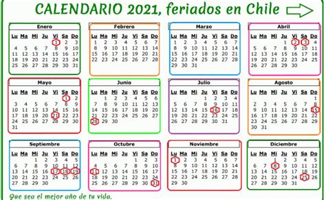 Feriados 2021 Feriados 2021 Chile Los Dias Festivos Y Fines De Semana