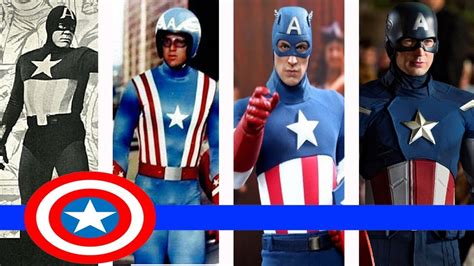 Captain America Evolution From 1943 2018 Development And