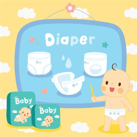 Baby Diaper Illustrations Royalty Free Vector Graphics And Clip Art Istock