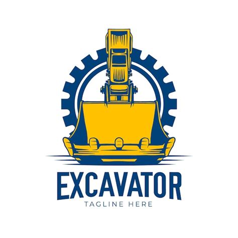 Premium Vector Excavator Logo Concept