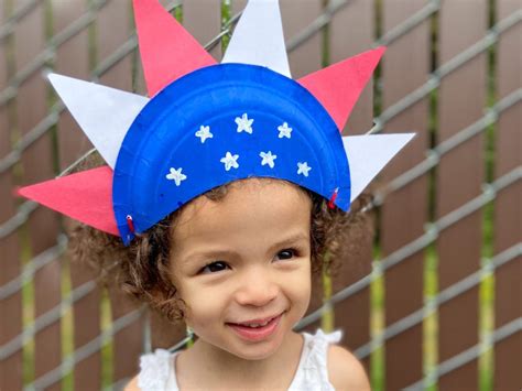 Patriotic Paper Plate Hat Craft For Fourth Of July Raising Veggie Lovers