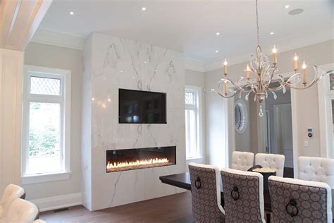 Ensure you have a symmetrical distance on either side of the fireplace entrance so the marble hearth is aligned correctly. Best Fireplace Surround Ideas | Mantel Designs & Ideas