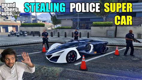 Gta 5 Stealing Police Fastest Supercar Techno Gamerz Youtube
