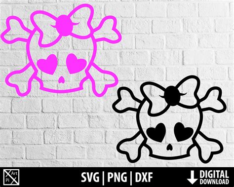 Girly Skull Svg 460 Popular Svg File Free Svg Background