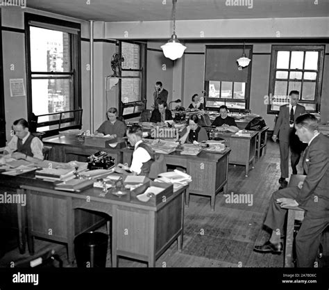 Secretarial Stenographic Pool Ca 1937 Stock Photo Alamy