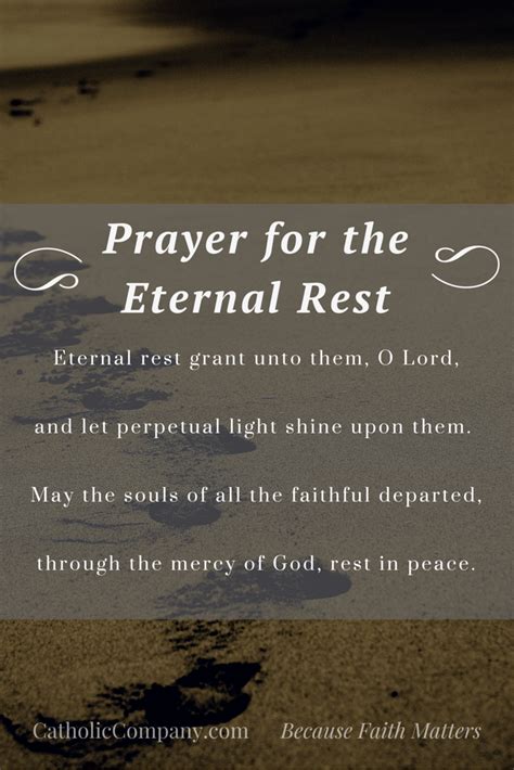 Eternal Rest Prayer For The Dead The Catholic Company