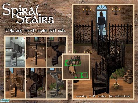 The Sims Resource Spiral Stairs
