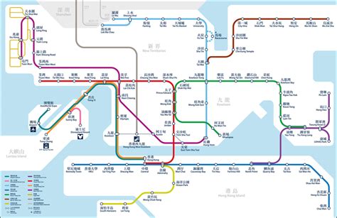 Hong Kong Mtr Metro System Map Download Scientific Diagram