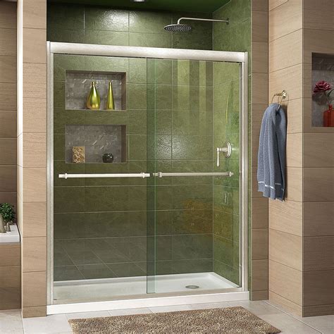 Dreamline Duet 36 Inch X 60 Inch X 74 75 Inch Framed Sliding Shower Door In Brushed Nickel