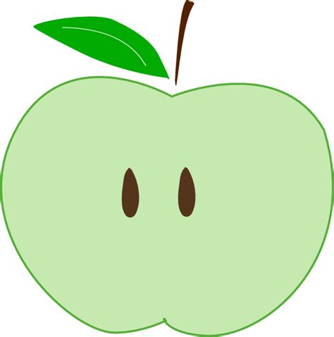 Green Apple Slice Clip Art At Vector Clip Art Online
