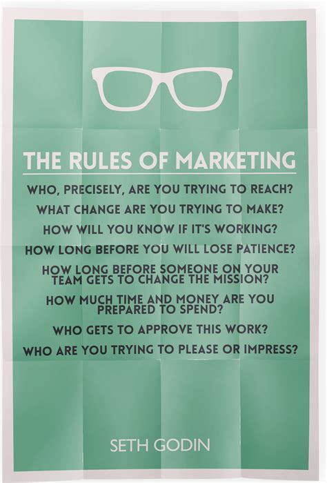 The Rules of marketing from Seth Godin | Experiential ...