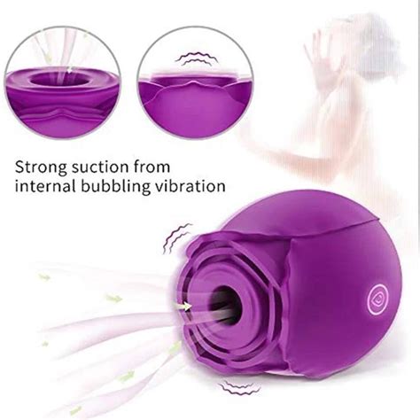 Wholesale Rose Vibrator Purple Clitoral Sucking Suction Etsy