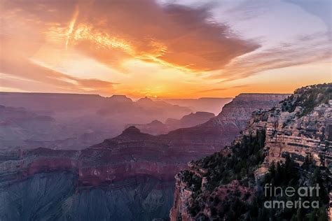 Sunrise At Hopi Point Of The Grand Canyon Photograph By Nicola Pulham