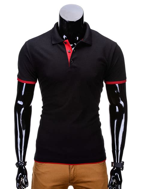 Plain Mens Polo Shirt S758 Black Modone Wholesale Clothing For Men