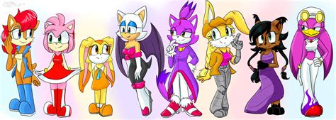 Female Sonic Characters By Yoshiyoshi700 On Deviantart