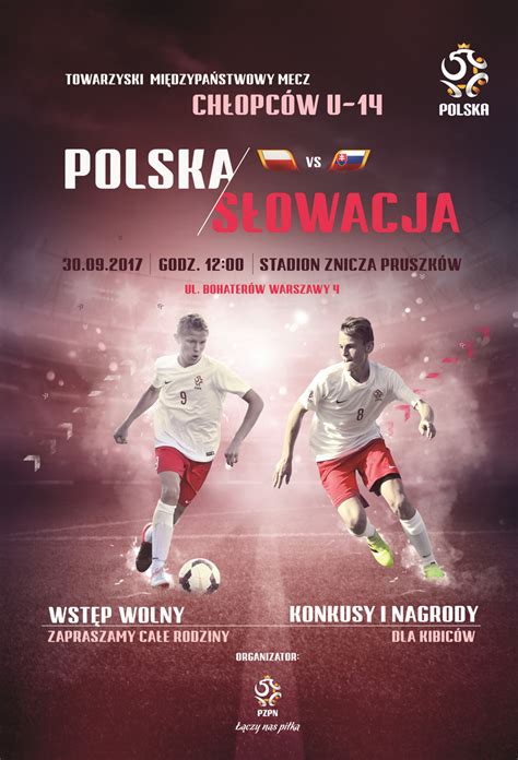 Informujemy, że istnieje możliwość zakupu biletów z puli pzpn na pierwszy mecz grupowy reprezentacji polski w rosji w sankt petersburgu. Międzypaństwowy mecz chłopców Polska - Słowacja - Pruszków ...