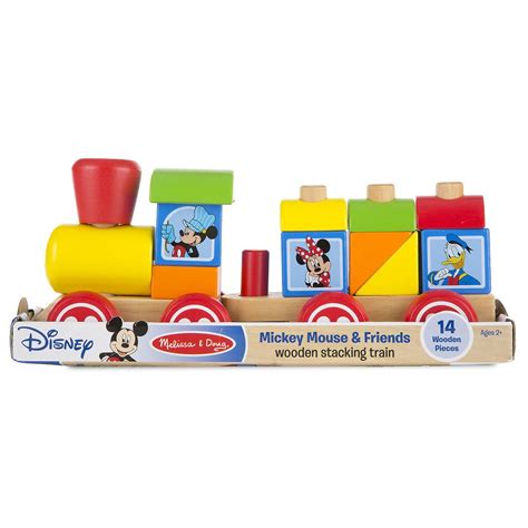 Product Image Of Mickey Mouse And Friends Wooden Stacking Train By